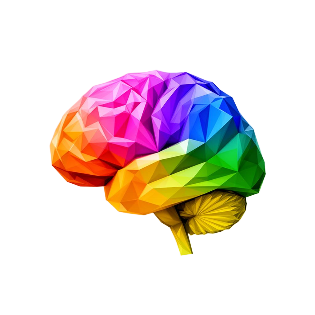 Rainbow brain — symbol of Emotional Maths